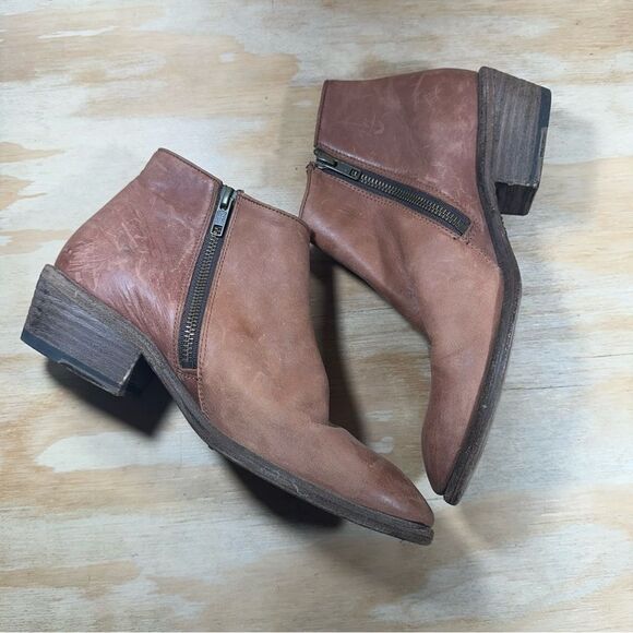 Frye Brown Leather Ankle Boots Women’s Size 8 - Picture 4 of 9